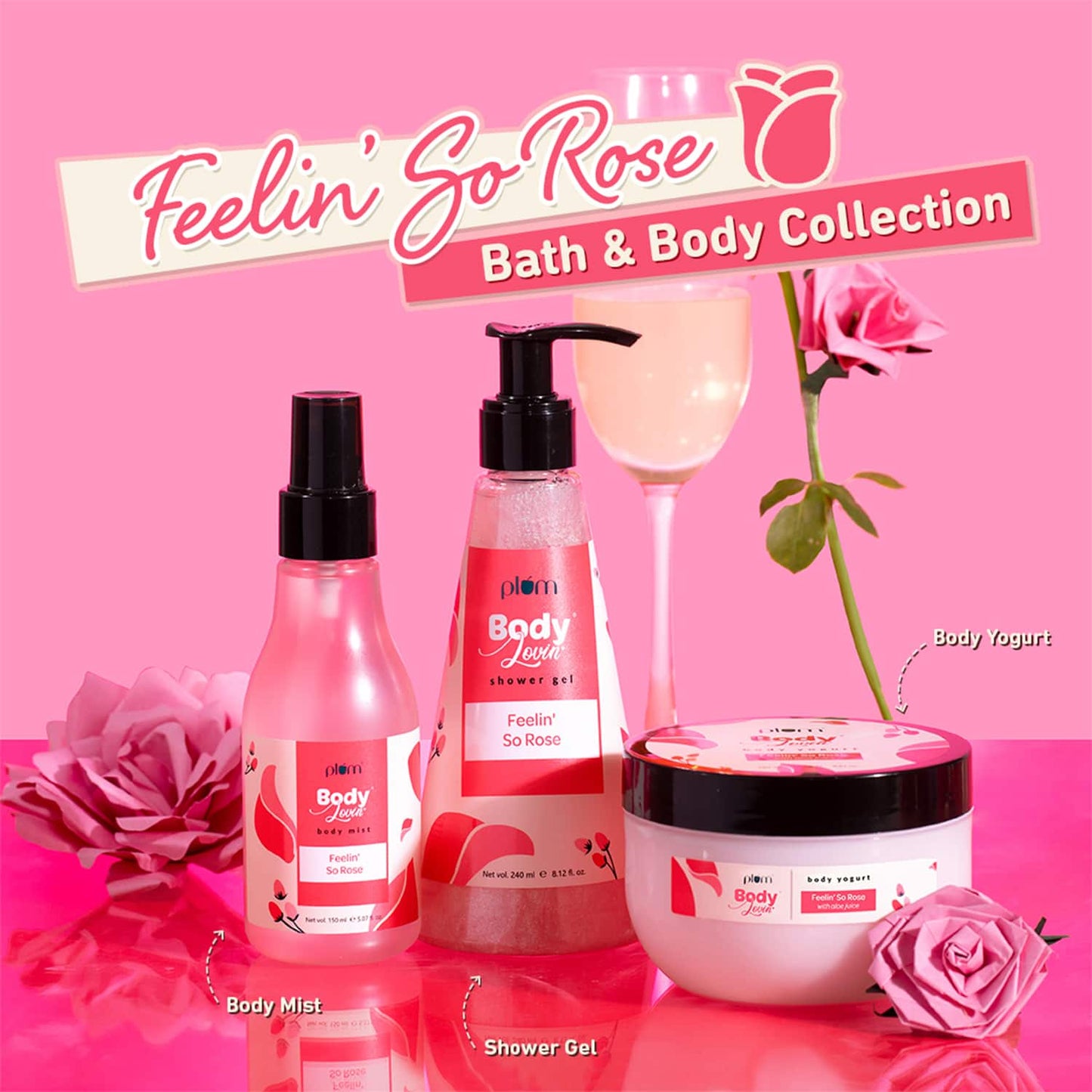 Plum Bodylovin Feelin So Rose Shower Gel - (240ml)