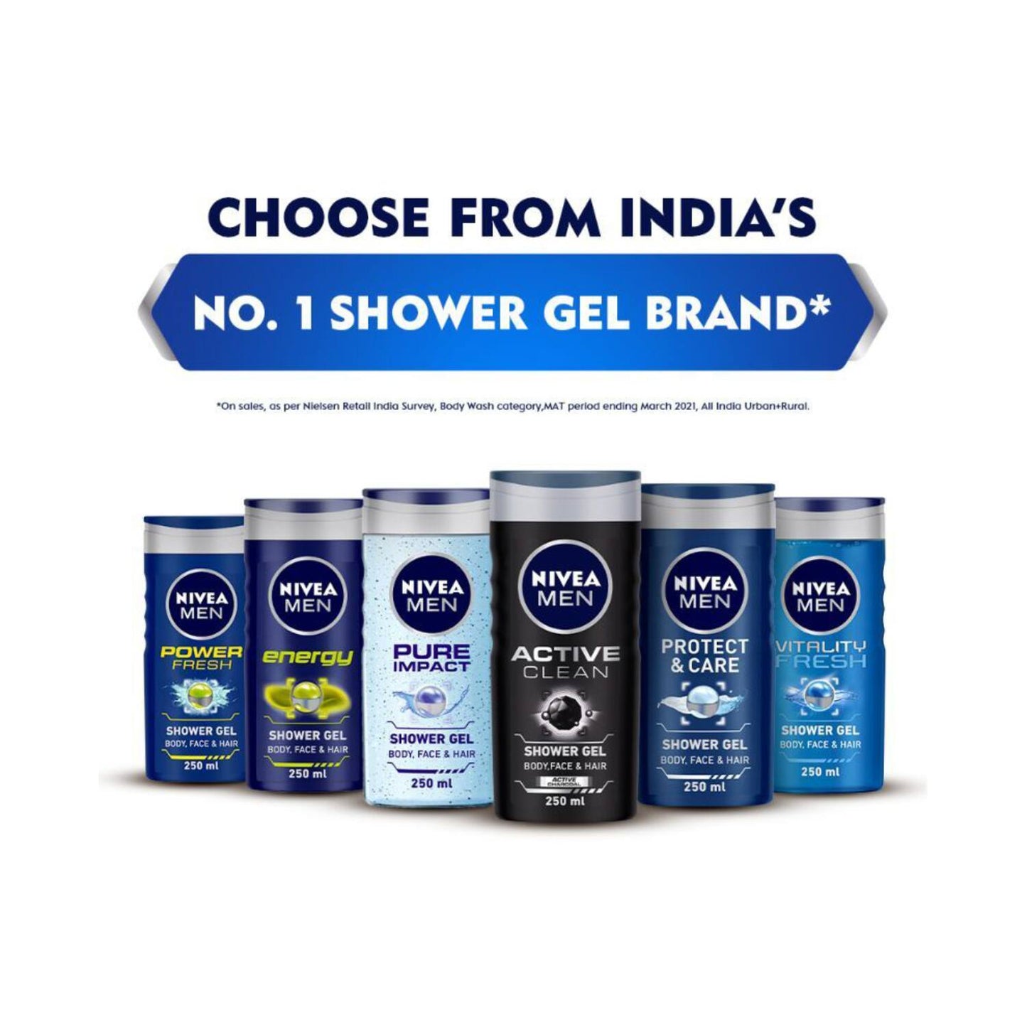 Nivea Men Cool Kick With Refreshing Icy Menthol Body Wash And Shower Gel (250ml)