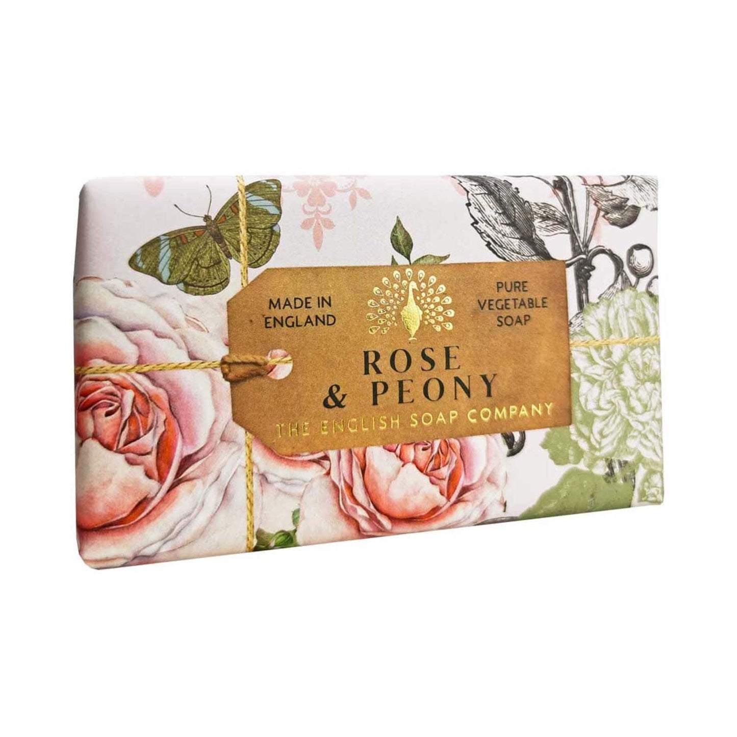 The English Soap Company Anniversary Rose & Peony Soap (190g)