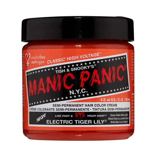 Manic Panic Classic High Voltage Semi Permanent Hair Color Cream - Electric Tiger Lily (118ml)