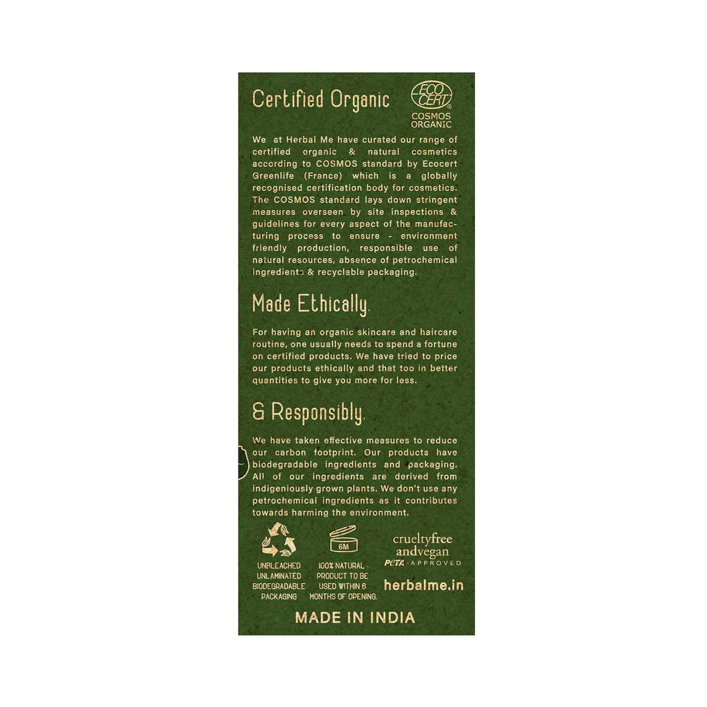 Herbal Me 100% Organic Cold Pressed Tamanu Oil (50ml)