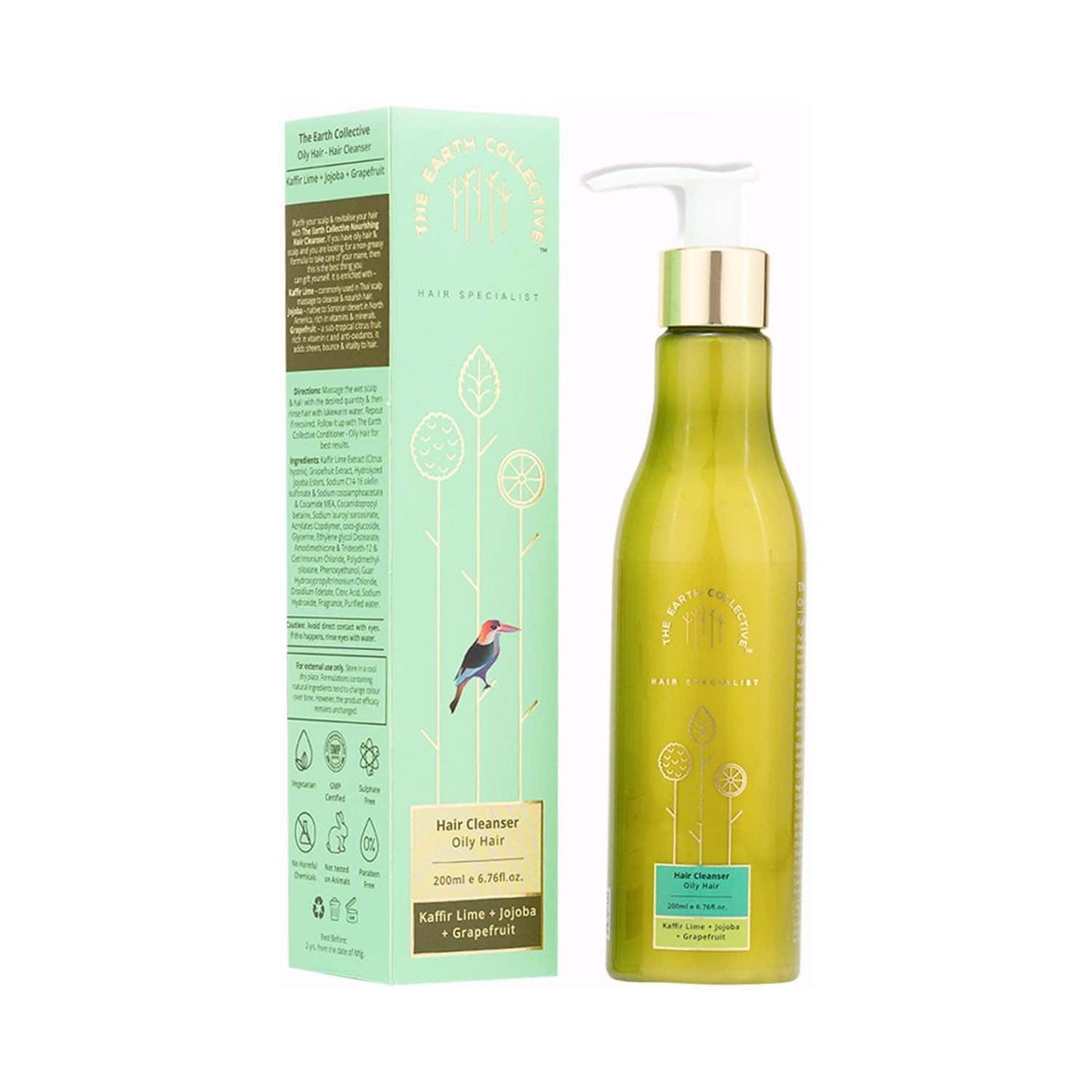 The Earth Collective Hair Cleanser For Oily Hair (200 ml)