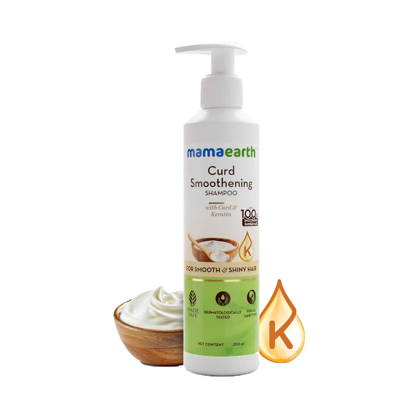 Mamaearth Curd Smoothening Shampoo (250ml)