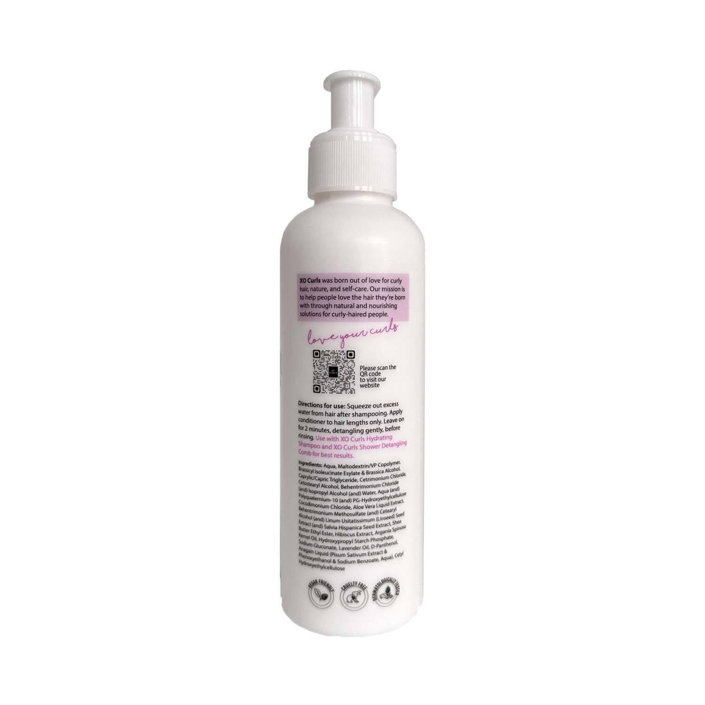 Xo Curls Argan Oil And Aloe Vera Hydrating Conditioner (250 ml)