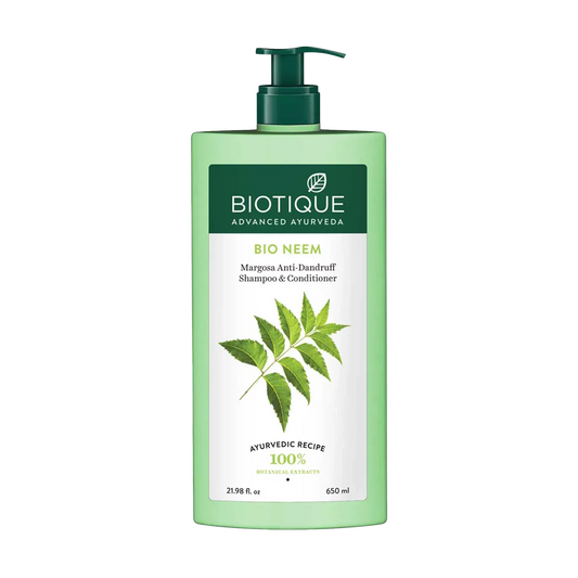 Biotique Bio Neem Margosa Anti-Dandruff Shampoo & Conditioner - (650ml)