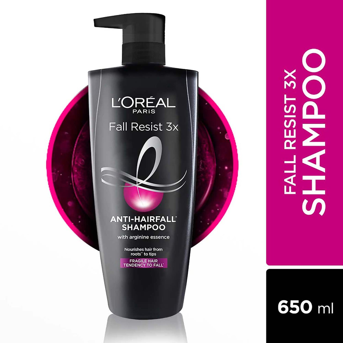 L'Oreal Paris Fall Resist 3X Anti-Hairfall Shampoo (650ml)