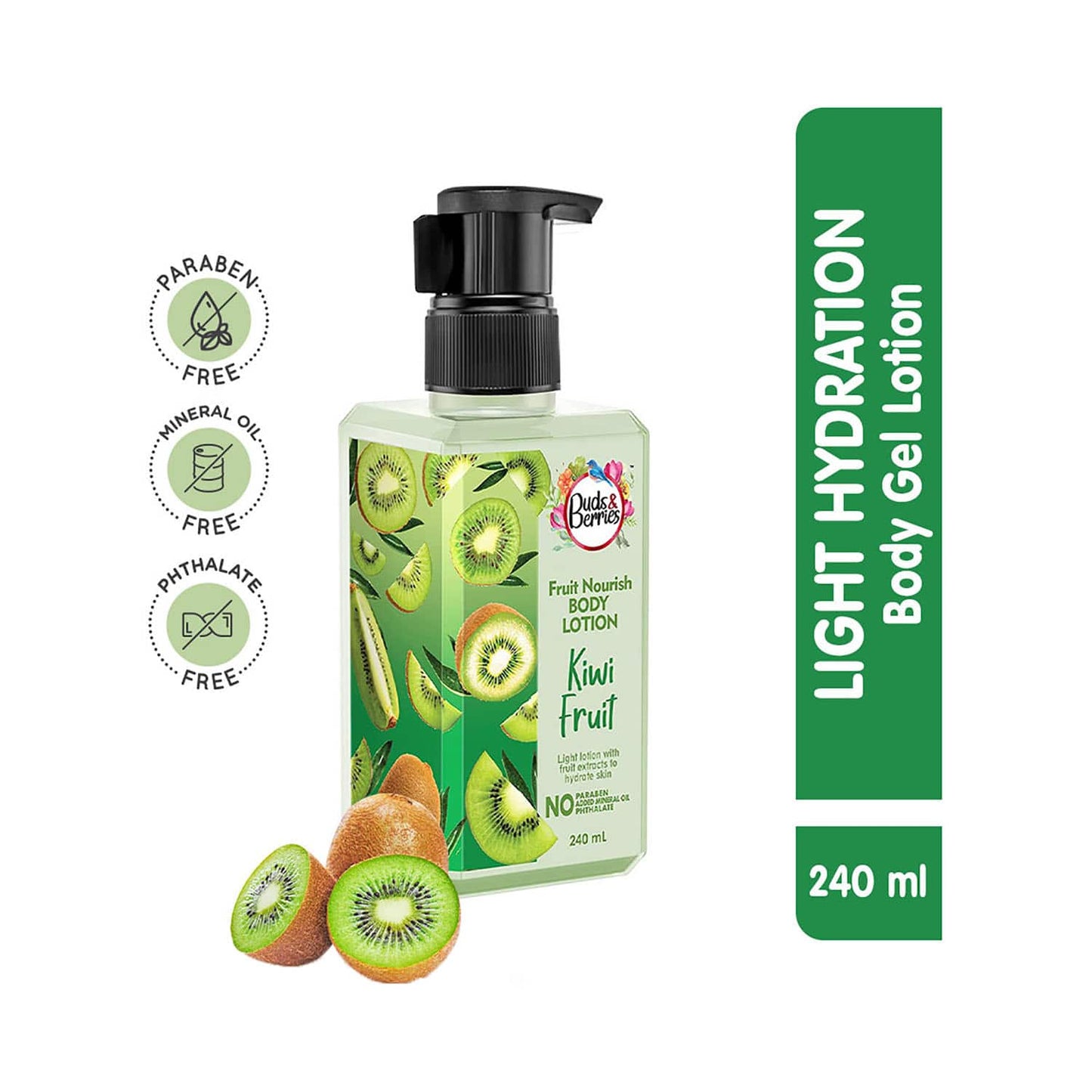 Buds & Berries Kiwi Fruit Body Lotion (240ml)