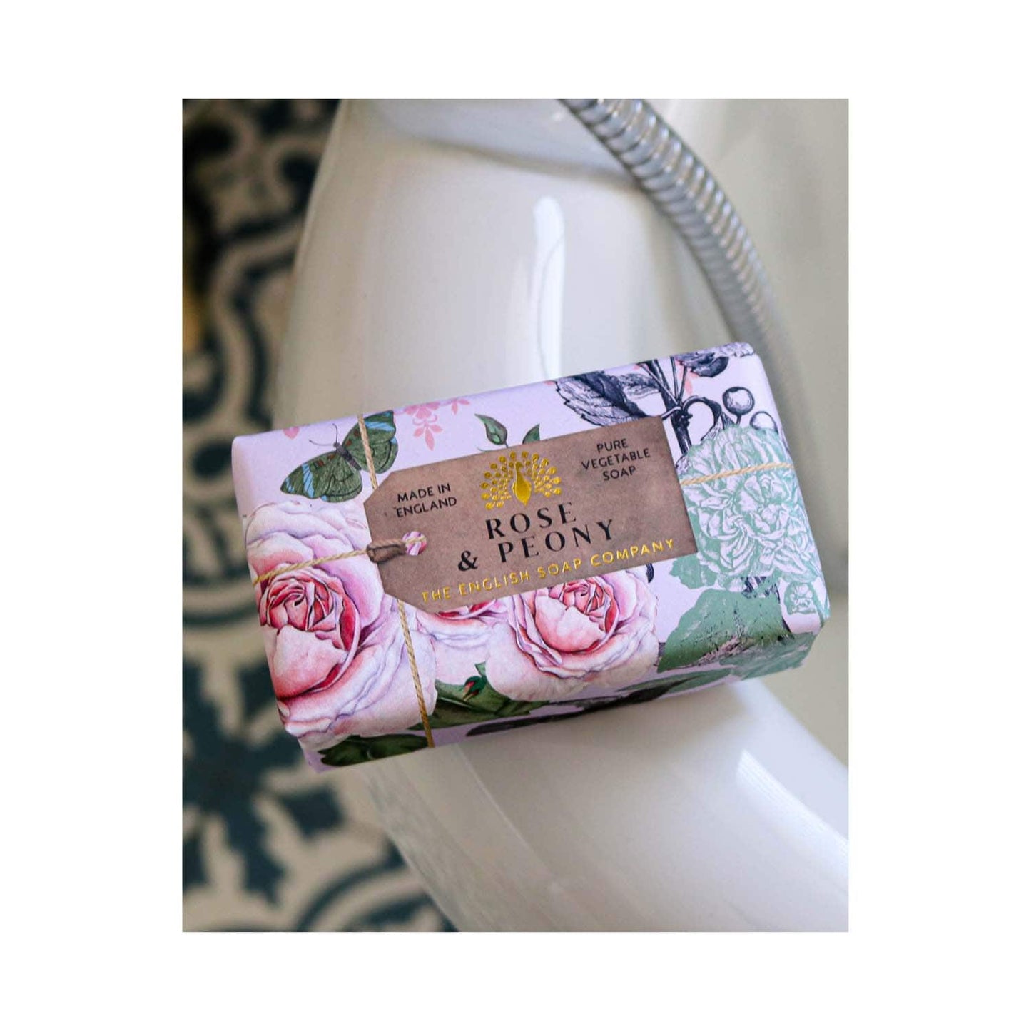 The English Soap Company Anniversary Rose & Peony Soap (190g)