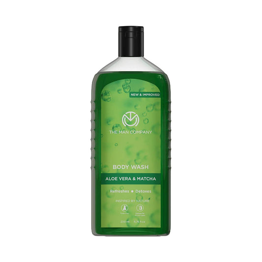 The Man Company Aloe Vera & Matcha Body Wash (200ml)