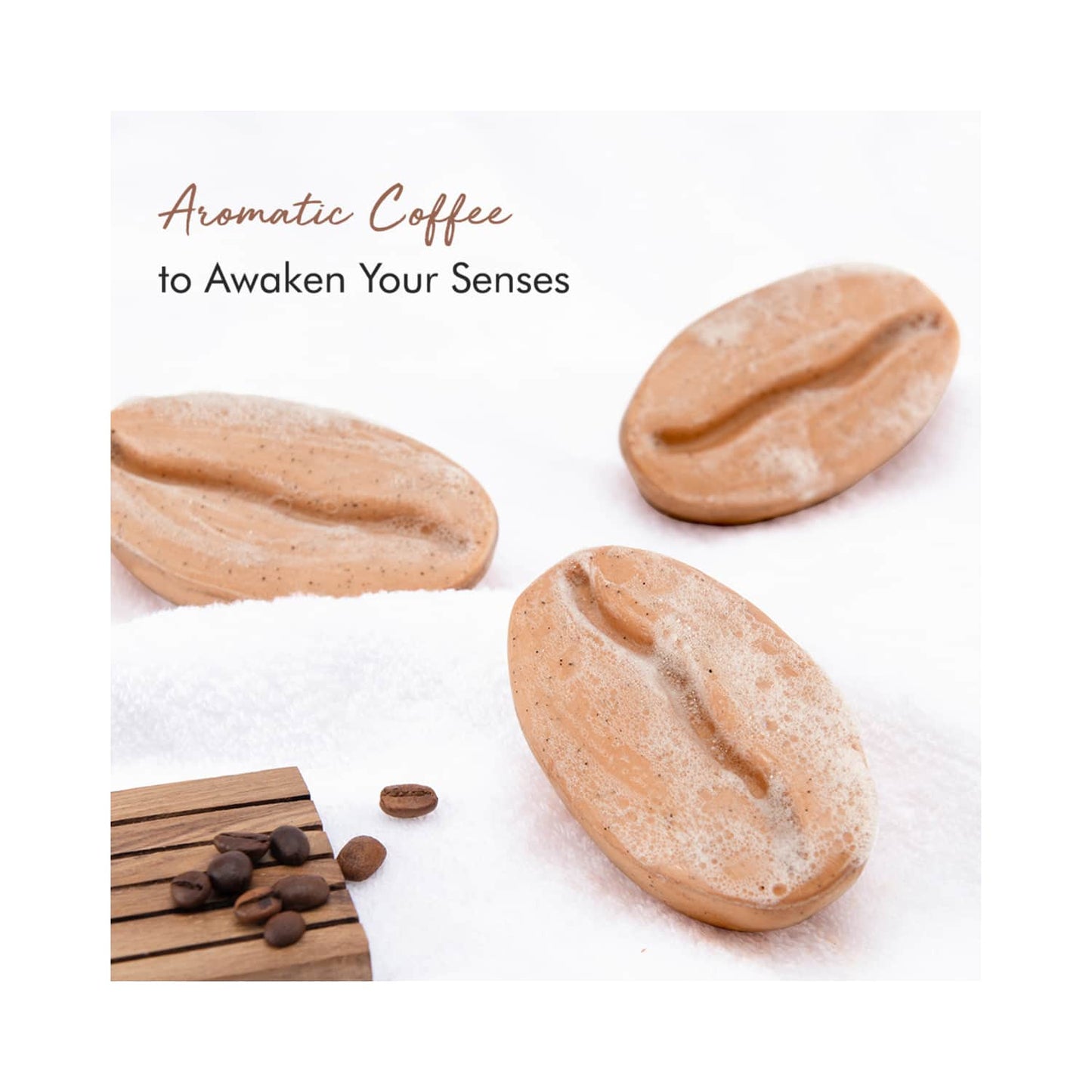 mCaffeine Exfoliating Coffee Bath Soap with Caramel & Almond Milk (75g)