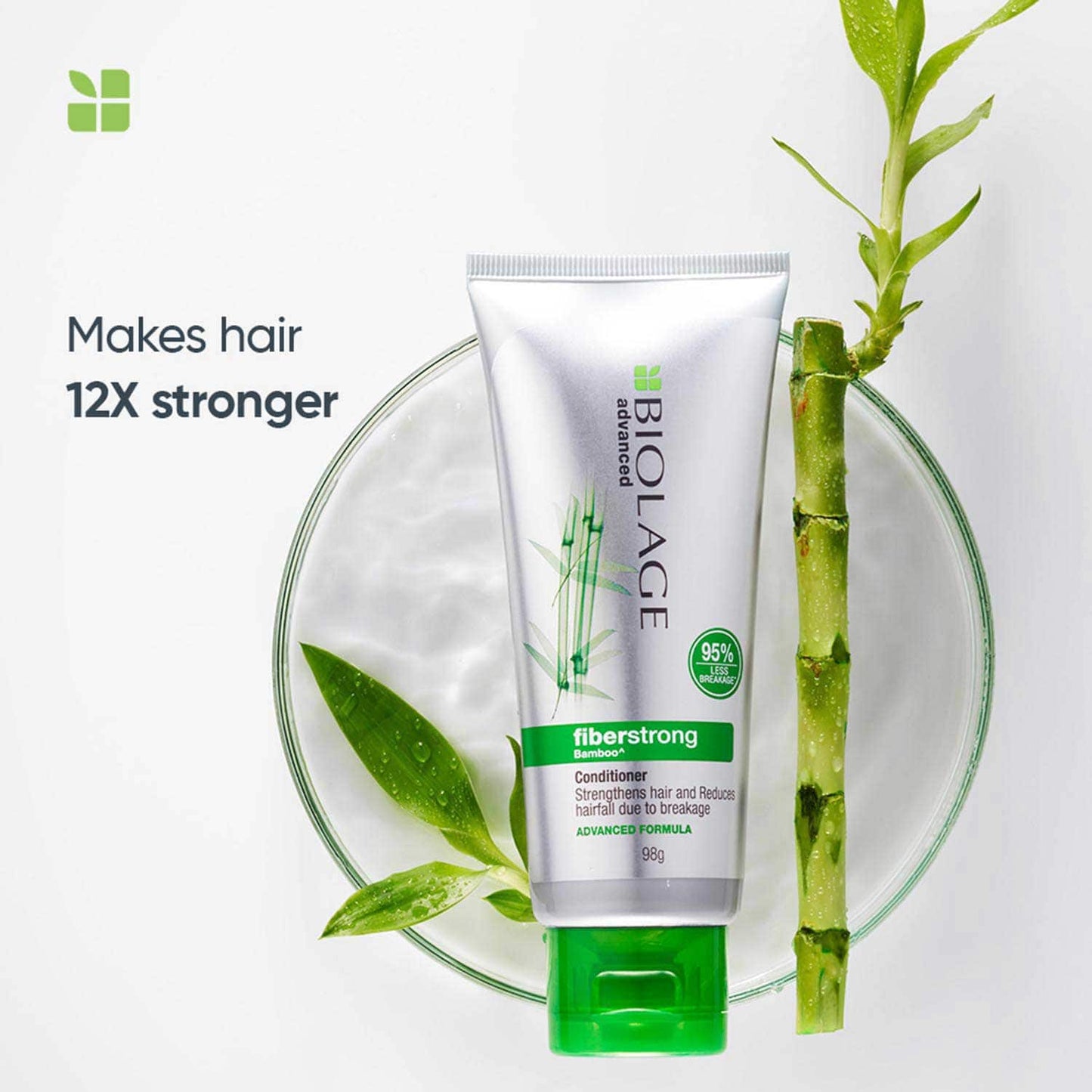 Biolage Fiberstrong Shampoo & Conditioner Combo, 12x Strength in Weak, Fragile Hair (200 ml + 98 g)