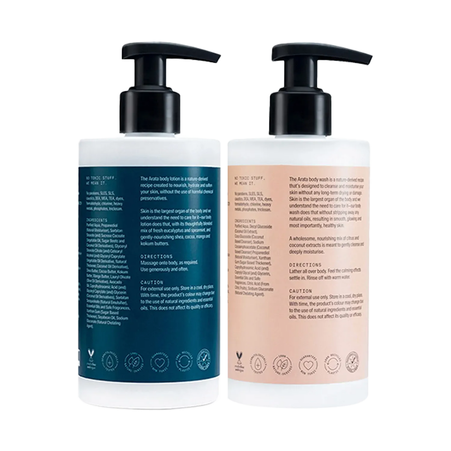 Arata Body Care Set With Cleansing Body Wash And Moisturising Body Lotion (2Pcs)