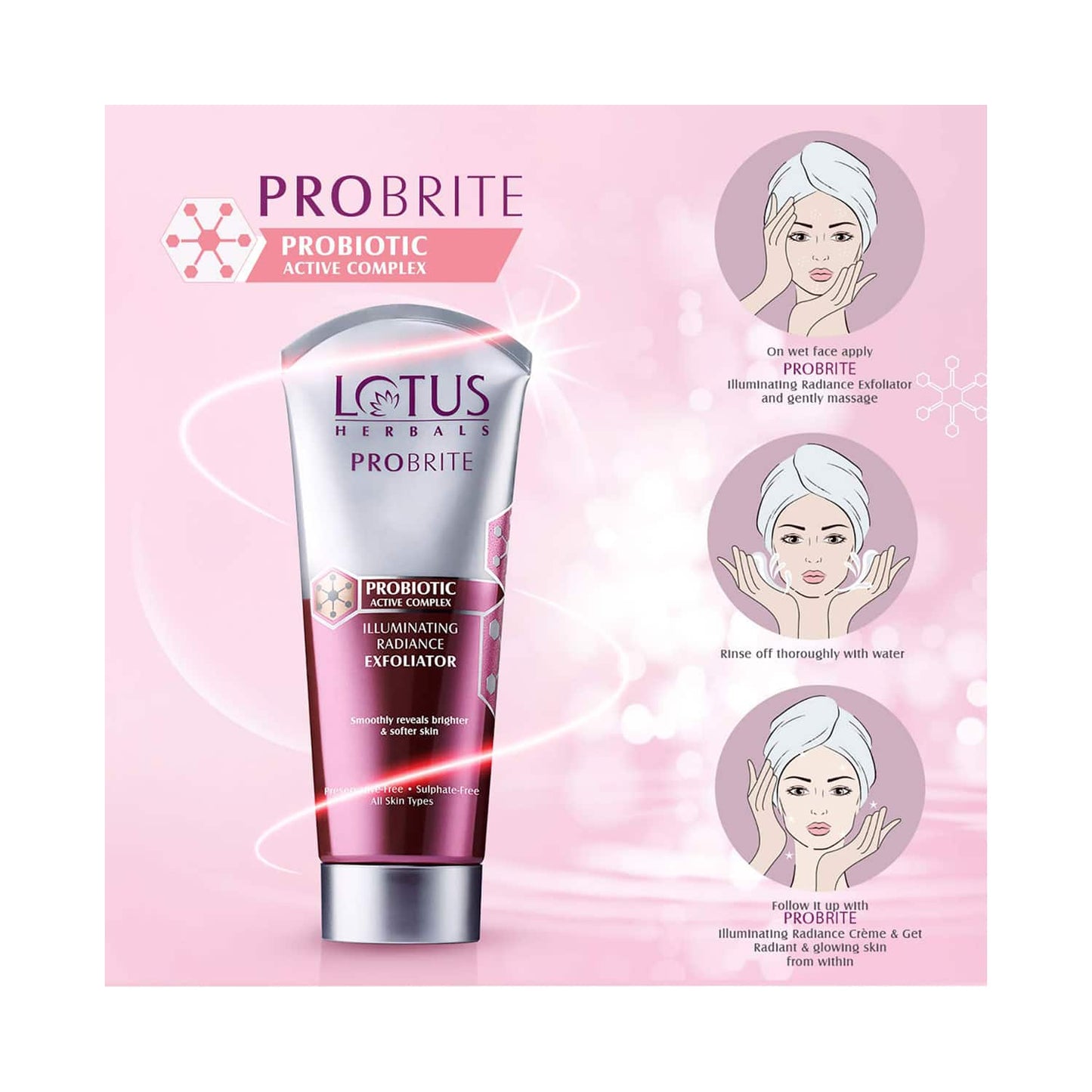 Lotus Herbals Probrite Illuminating Radiance Exfoliator (100g)