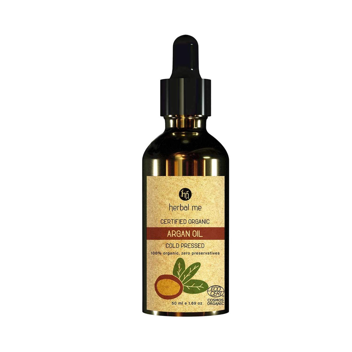 Herbal Me 100% Organic Cold Pressed Argan Oil (50ml)