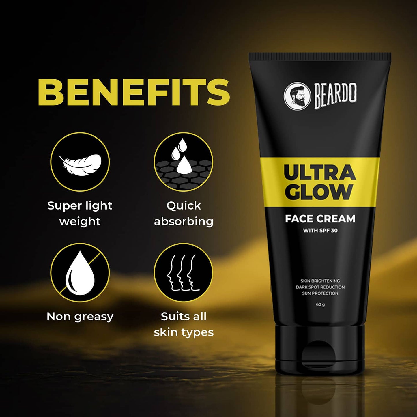 Beardo Ultra Glow Face Cream (60g)