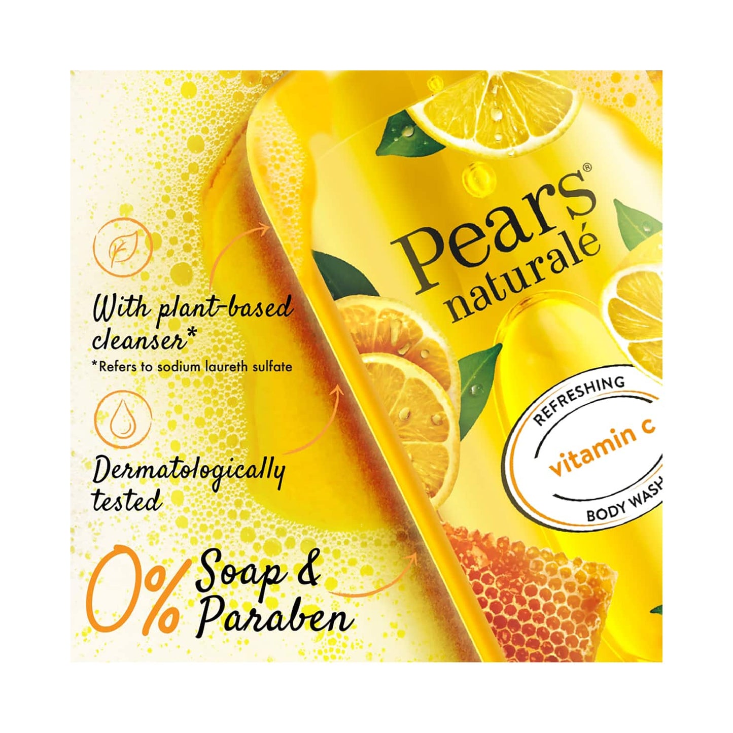 Pears Naturale Refreshed Vitamin C Body Wash (750ml)