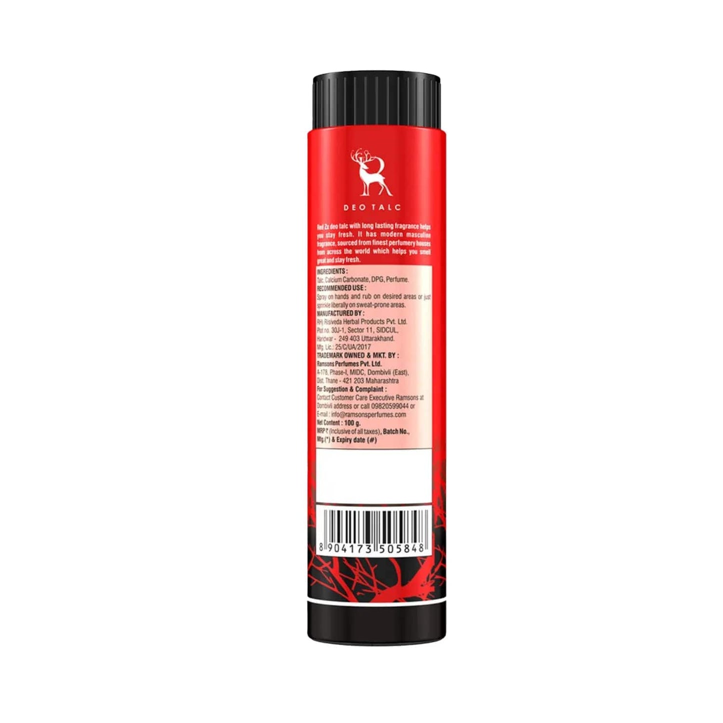 Ramsons Red Zx Deo Talc (100g)