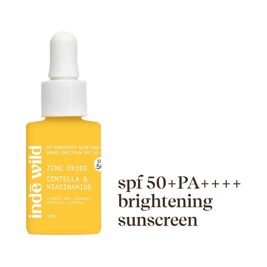 Inde Wild AM Sunscreen Glow Drops SPF 50+ PA++++ (30 ml)