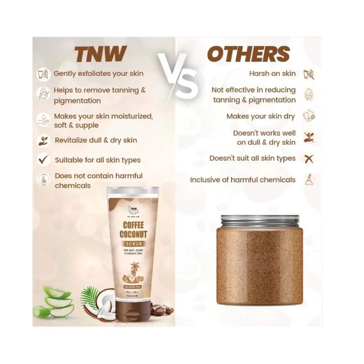 TNW The Natural Wash Coffee Coconut Scrub (125g)