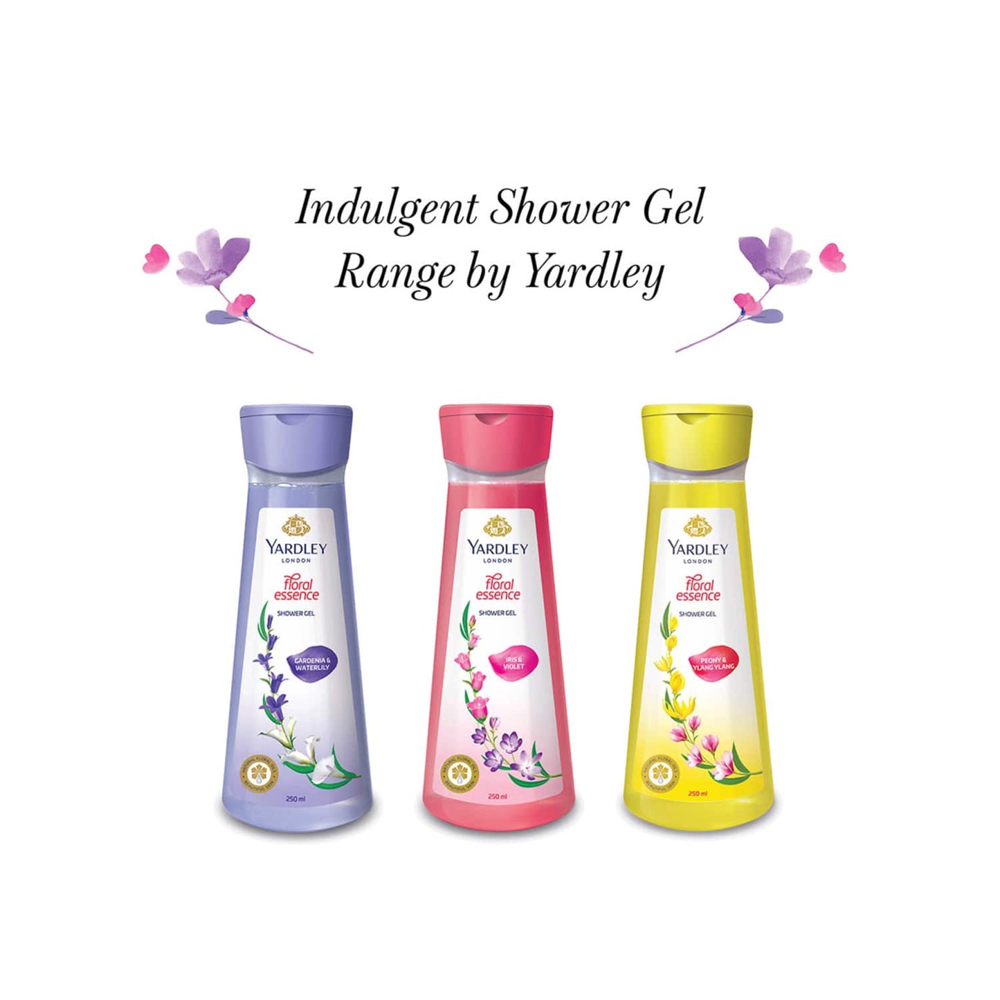 Yardley London Iris & Violet Floral Essence Shower Gel (250ml)