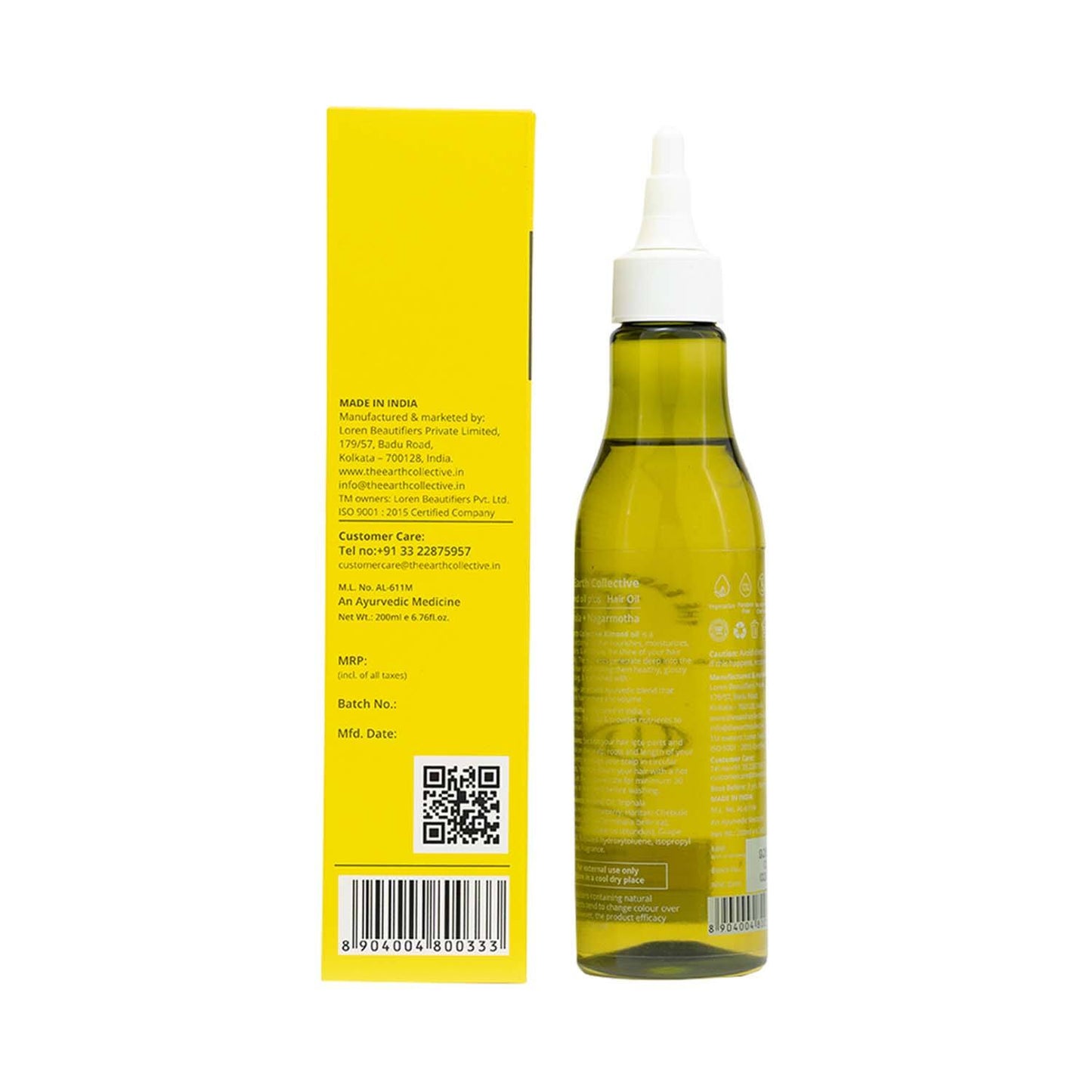 The Earth Collective Hair Oil - Almond Oil Plus (200 ml)