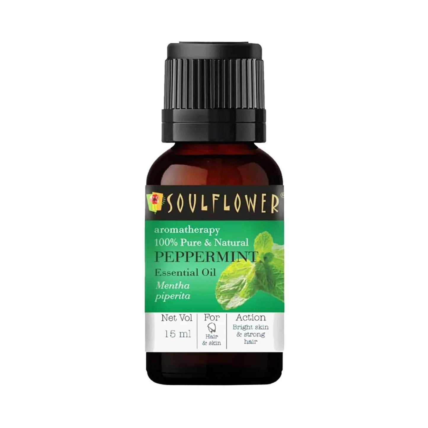 Soulflower Peppermint Essential Oil - (15ml)