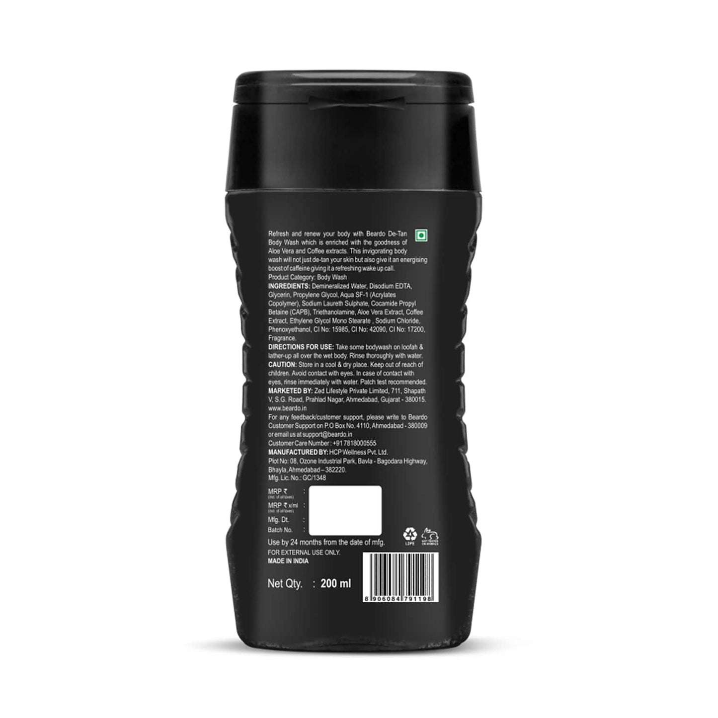 Beardo De-Tan Body Wash Gel (200ml)