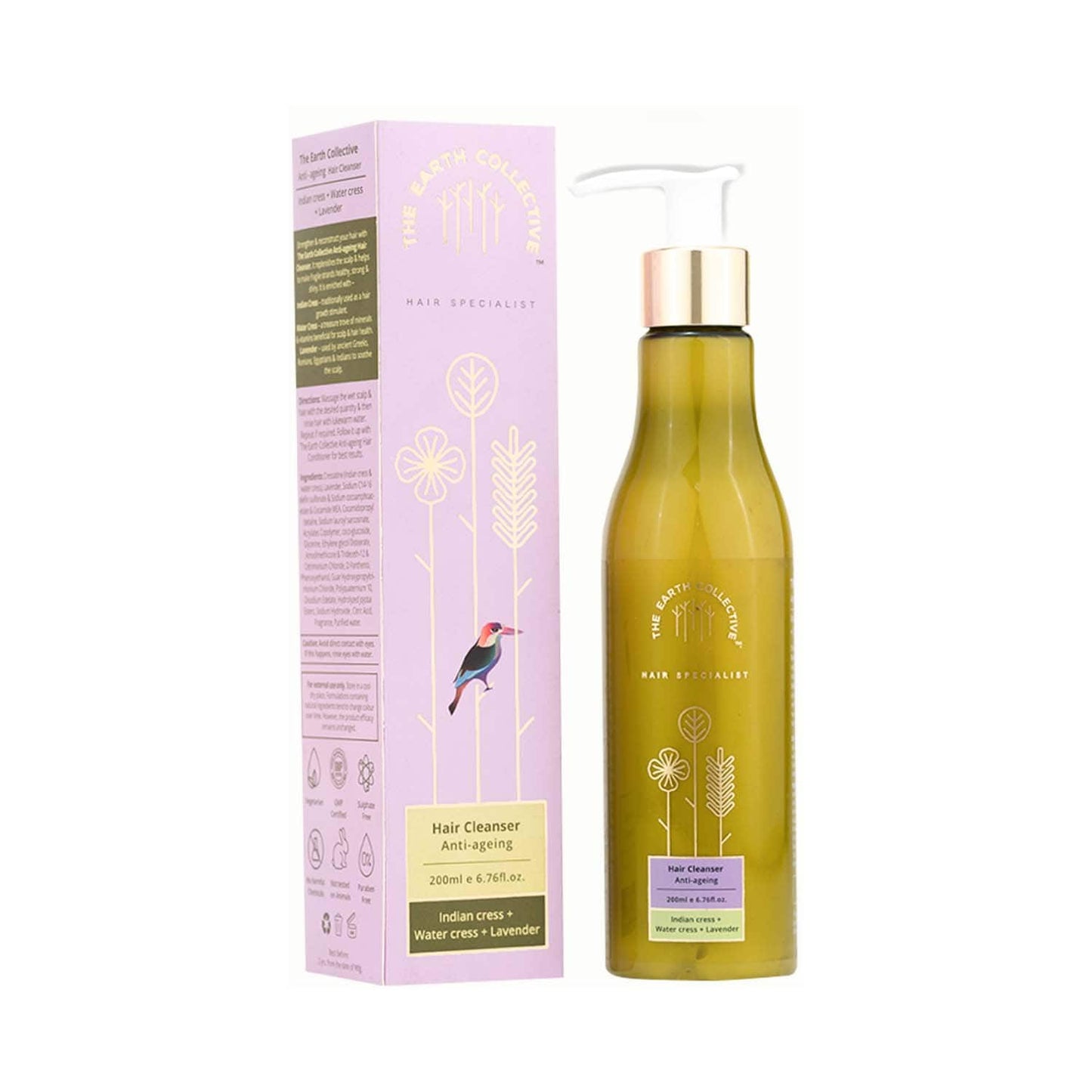 The Earth Collective Hair Cleanser For Anti-Ageing (200 ml)