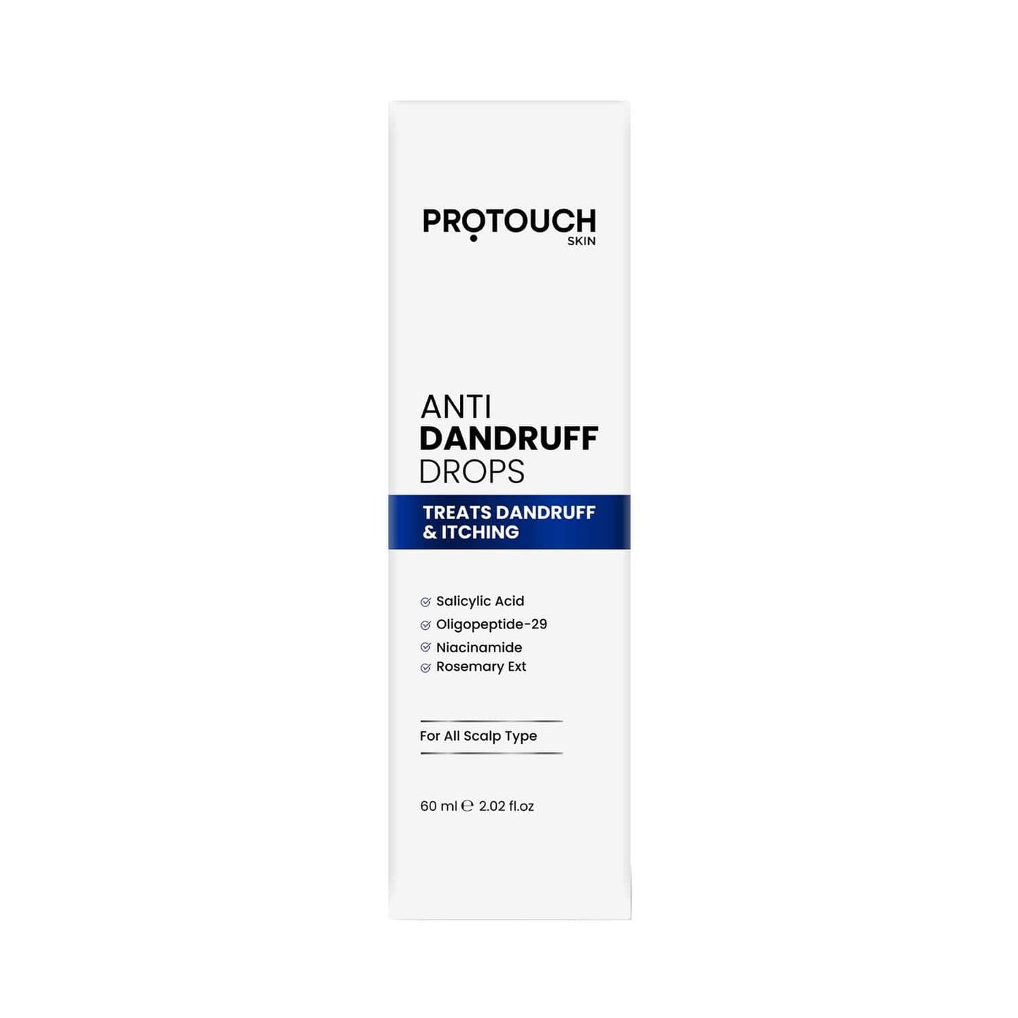 Protouch Anti Dandruff Drops with Salicylic Acid - Non Sticky, Prevents Dandruff, Itchiness