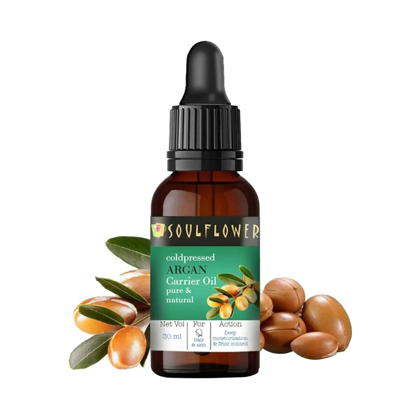 Soulflower Coldpressed Argan Carrier Oil - (30ml)