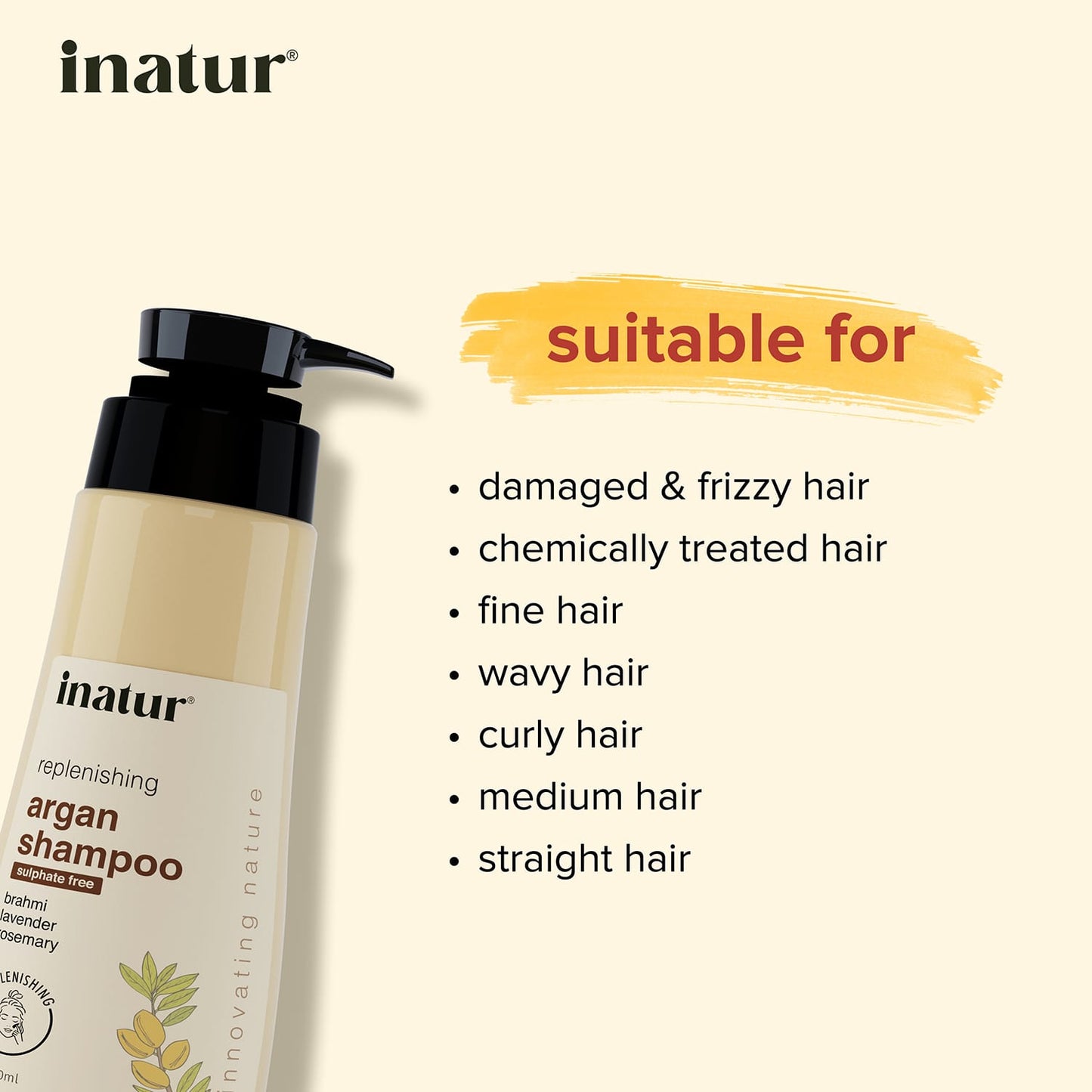 Inatur Nutri-Hydrant Moroccan Argan Oil Shampoo (350ml)