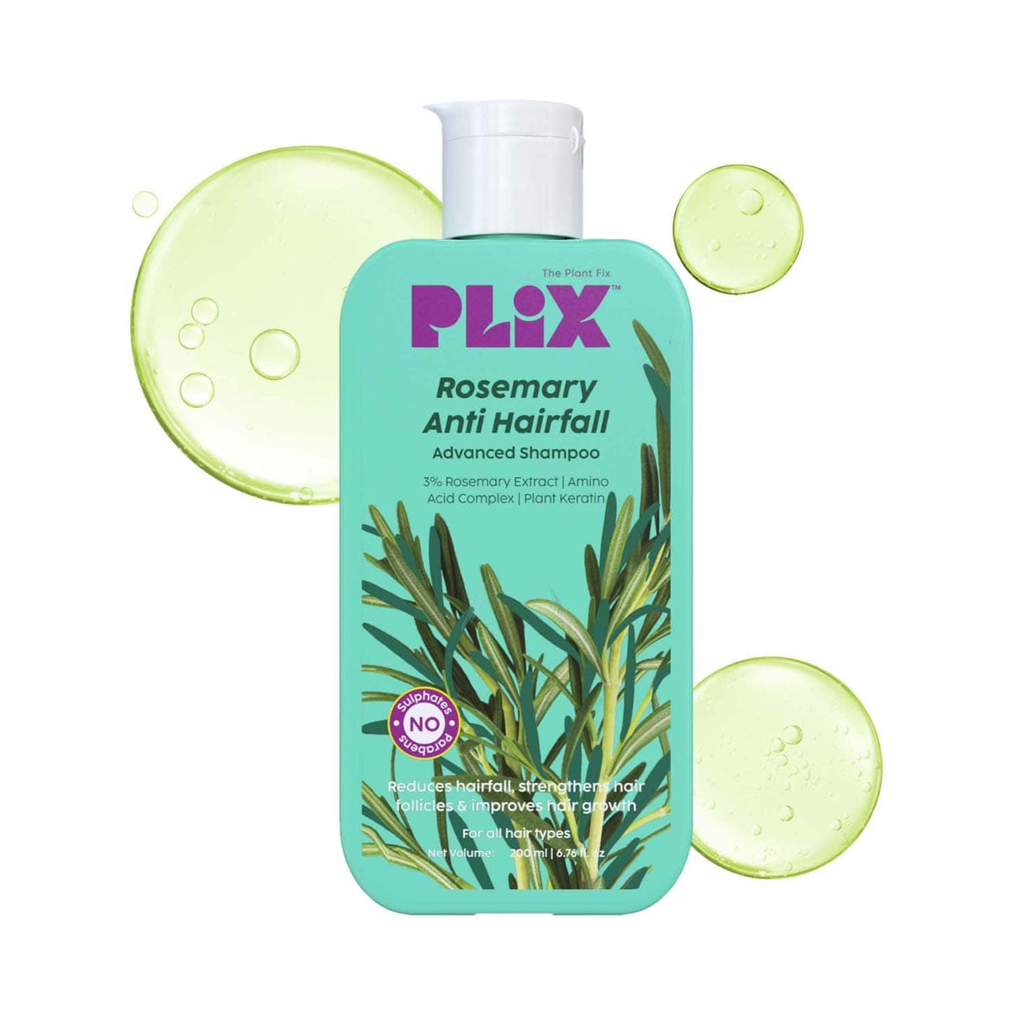 Plix The Plant Fix Rosemary Advanced Anti Hairfall Shampoo (200 ml)