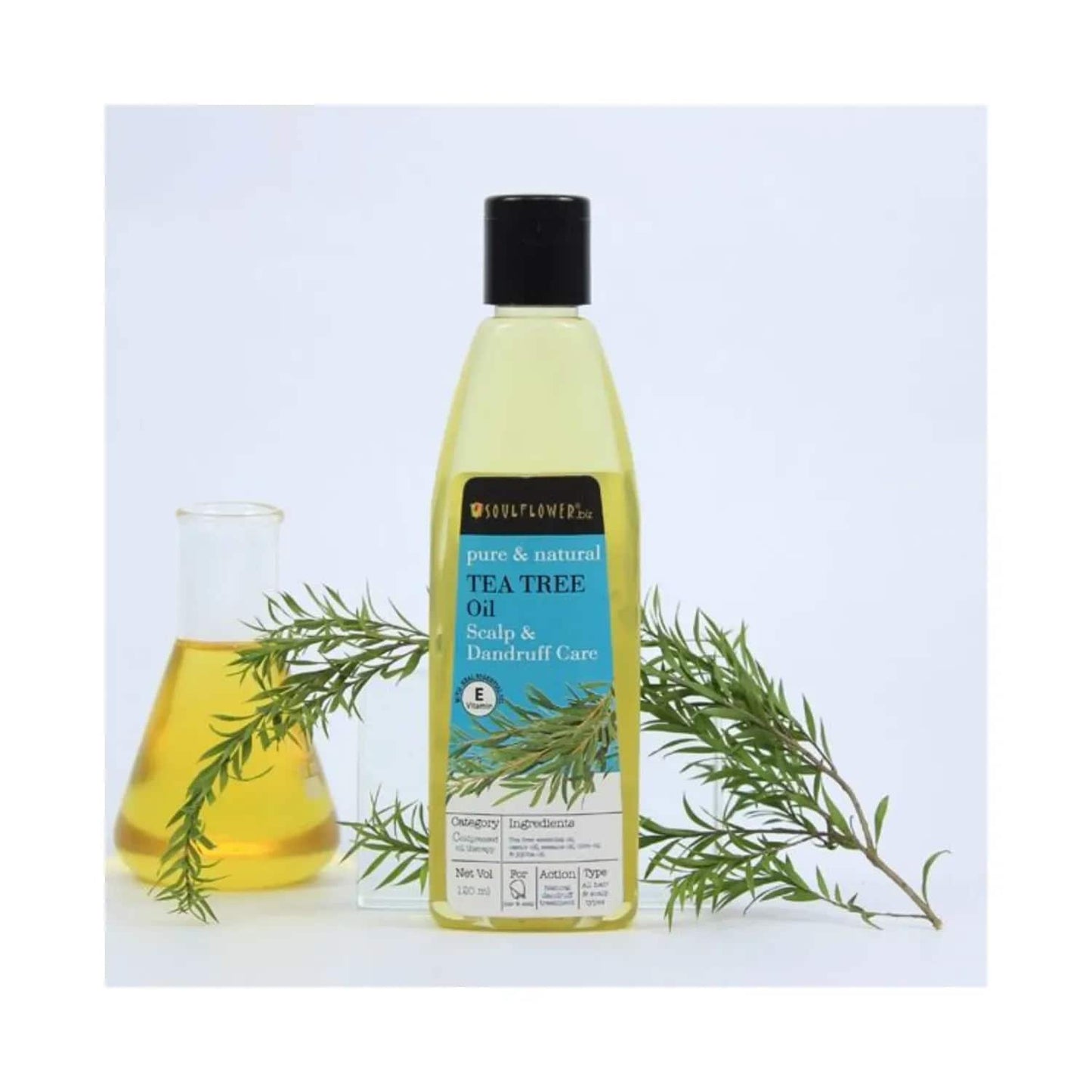 Soulflower Tea Tree Scalp and Anti Dandruff Hair Oil (120ml)