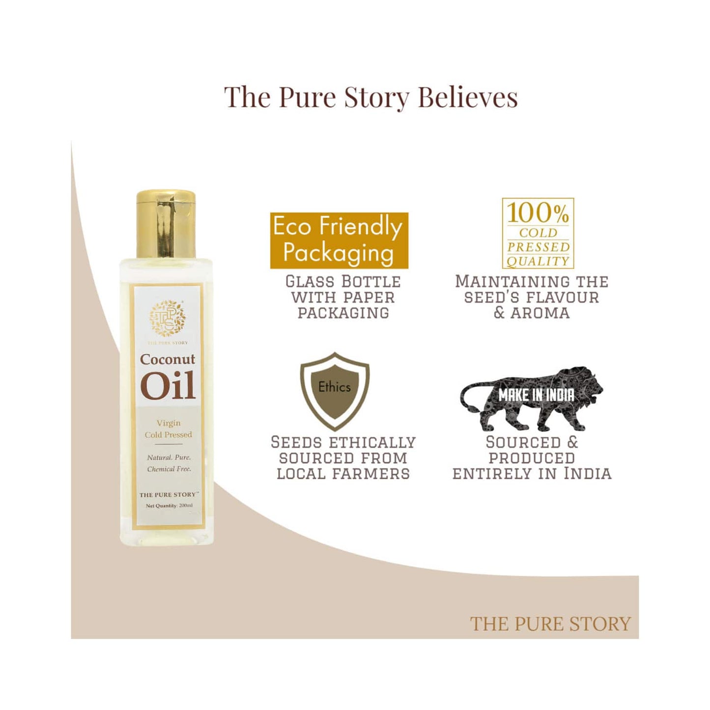 The Pure Story Coconut Oil (100ml)