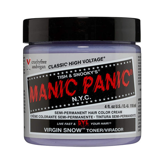 Manic Panic Classic High Voltage Semi Permanent Hair Color Cream - Virgin Snow (118ml)