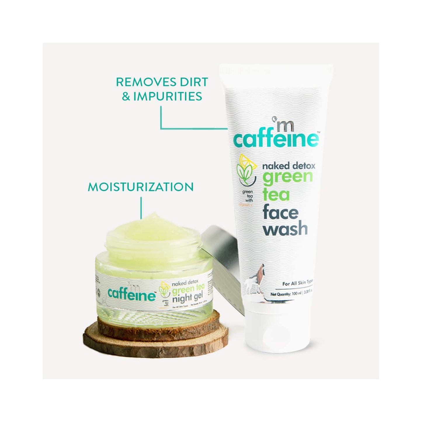 mCaffeine Green Tea Night Hydration Routine Kit (2Pcs)