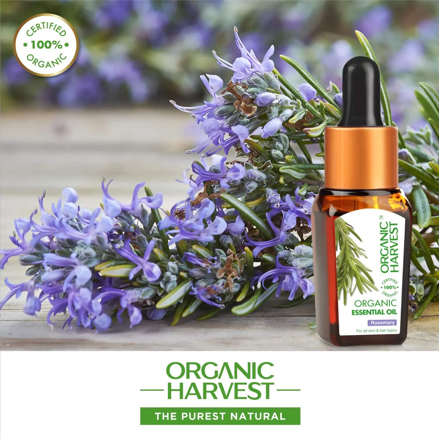 Organic Harvest Rosemary Essential Oil (10ml)