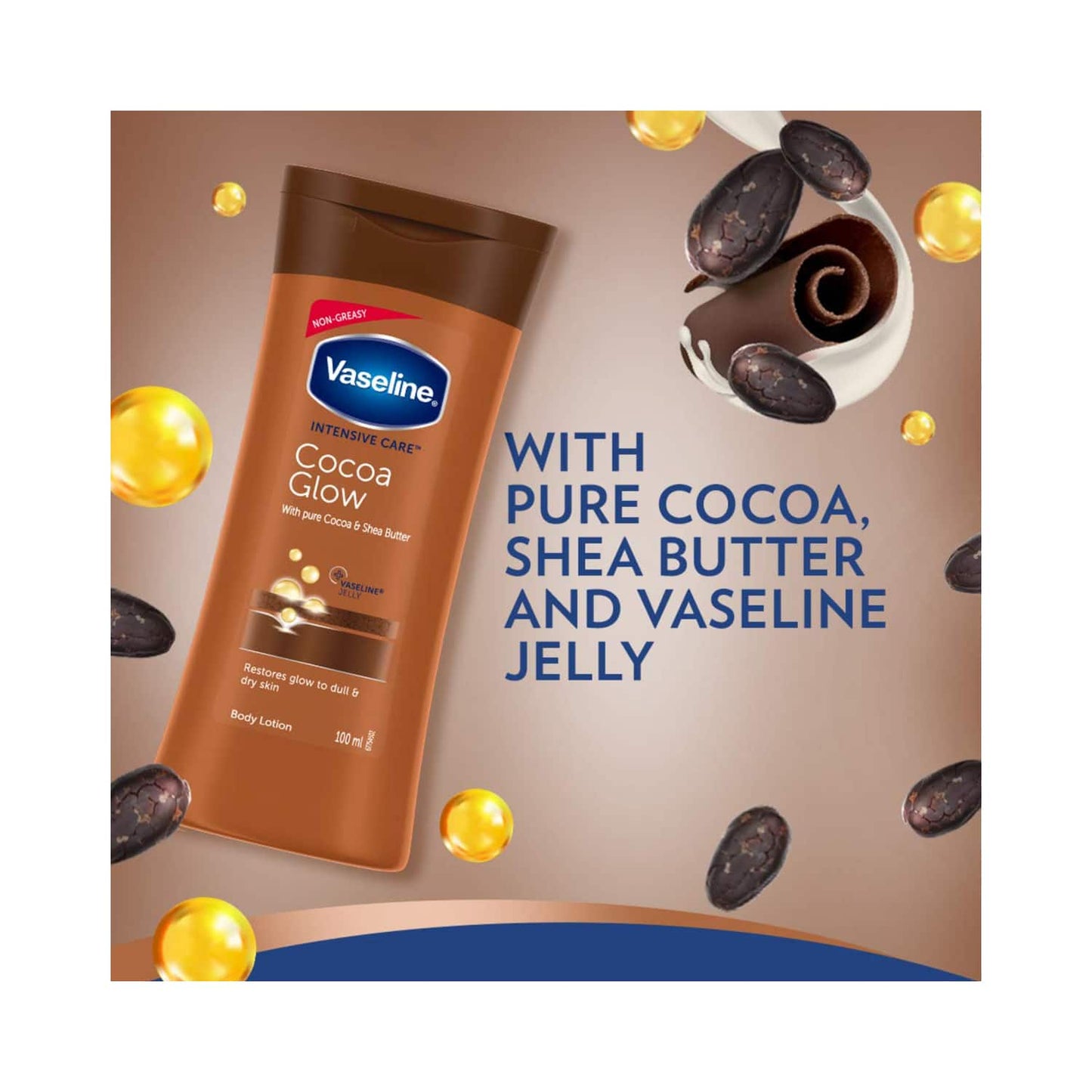 Vaseline Intensive Care Cocoa Glow Body Lotion (100ml)