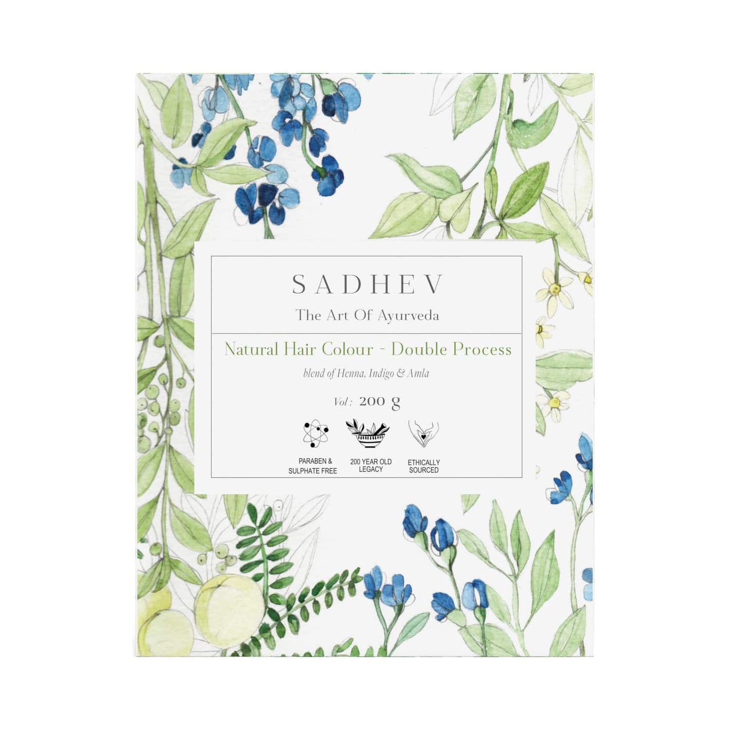 Sadhev Natural Hair Colour Double Process (100g)