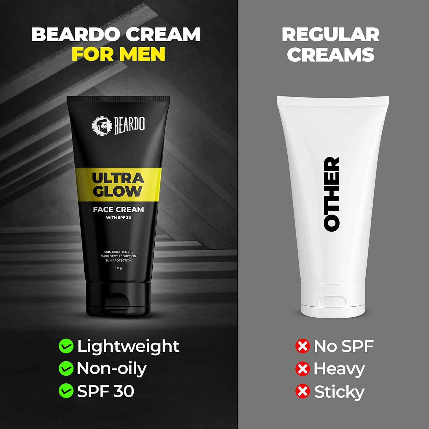 Beardo Ultra Glow Face Cream (60g)