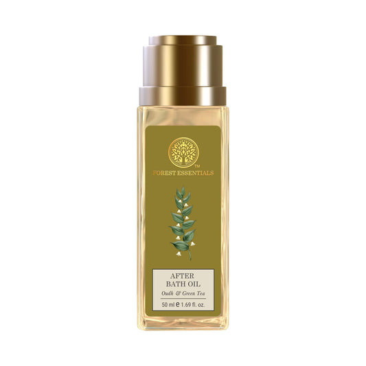 Forest Essentials Travel Size Oudh & Green Tea After Bath Oil (50ml)