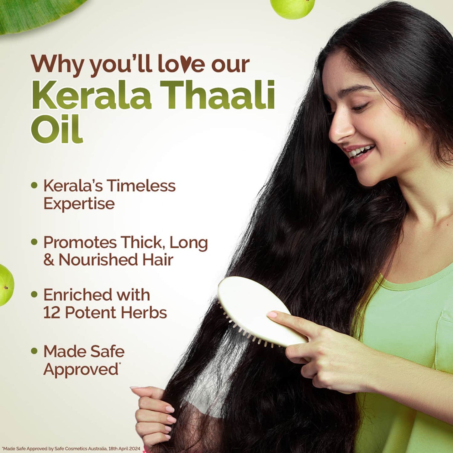 Mamaearth Kerala Thaali Hair Oil with Bhringraj Methi Dana & Amla for Thick & Long Hair (150 ml)