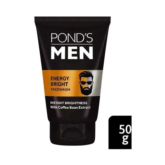 Pond's Men Energy Bright Anti-Dullness Facewash With Coffee Bean - (50g)