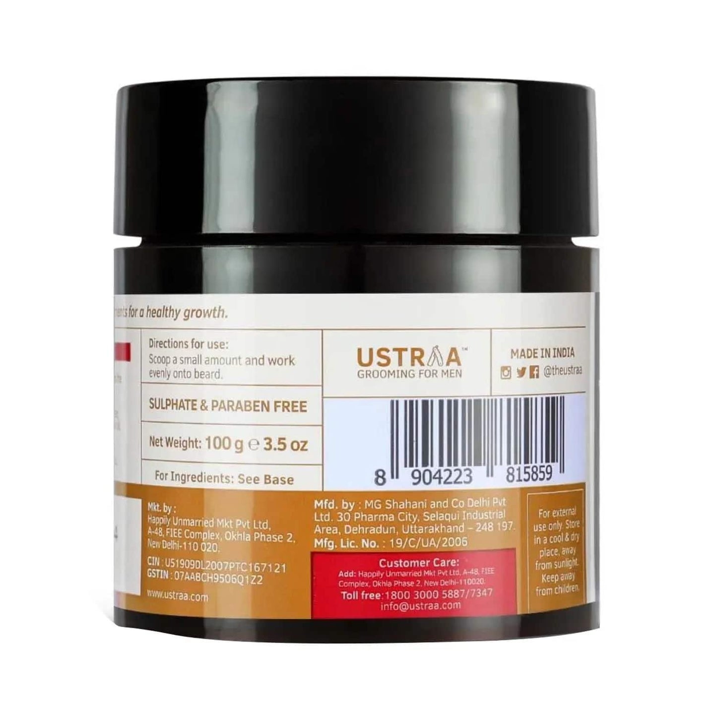 Ustraa Beard Softener Cream - (100g)