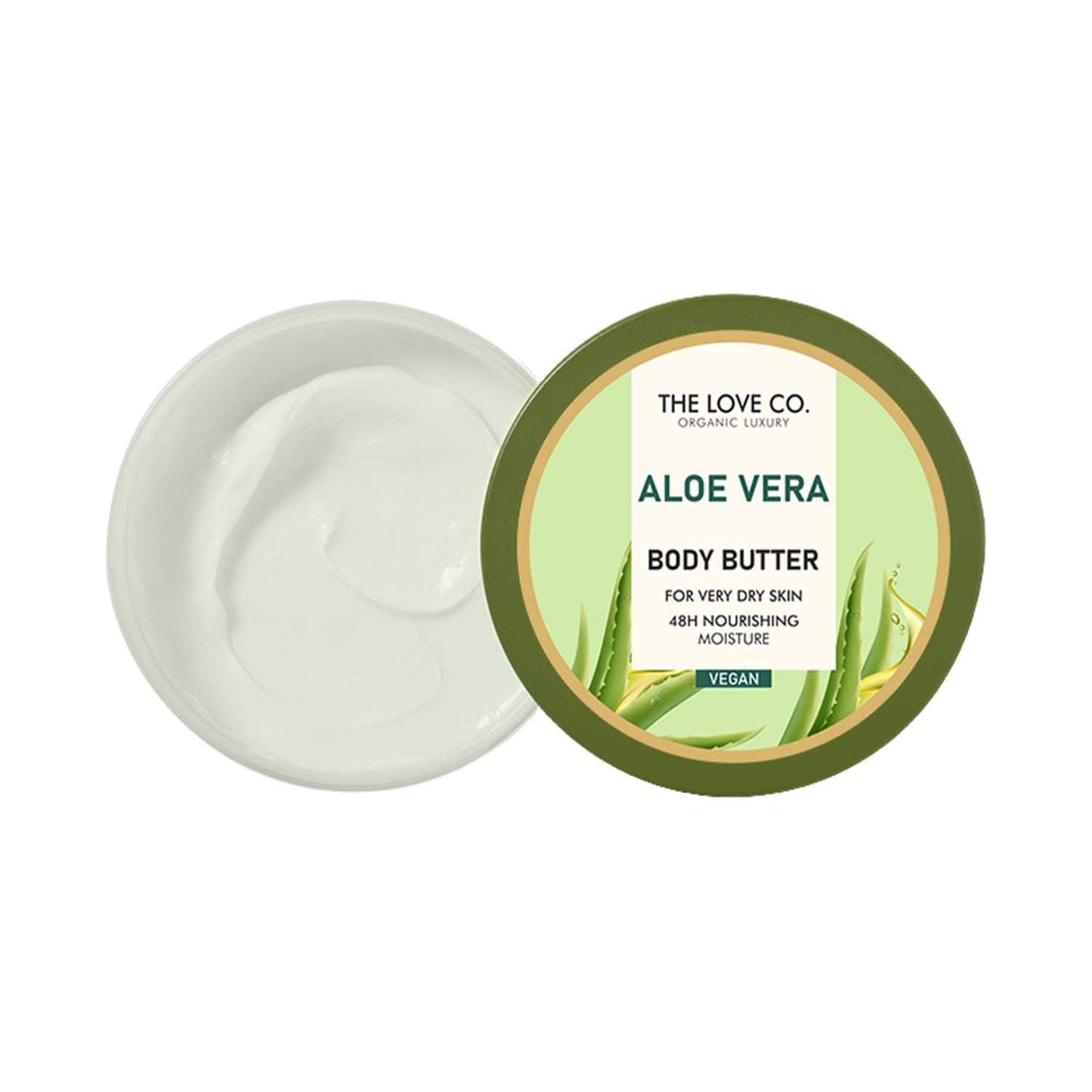 THE LOVE CO. Aloe Vera Body Butter Deep Moisturization With Pure Shea Butter(200g)