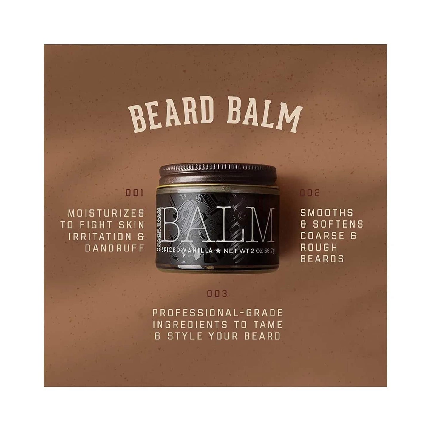 18.21 Man Made Spiced Vanilla Beard Balm - (56.7g)