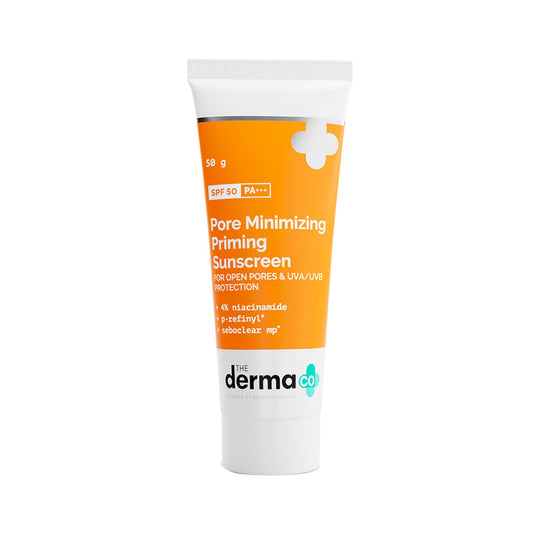 The Derma Co Pore Minimizing Priming Sunscreen With SPF 50 PA++ (50g)