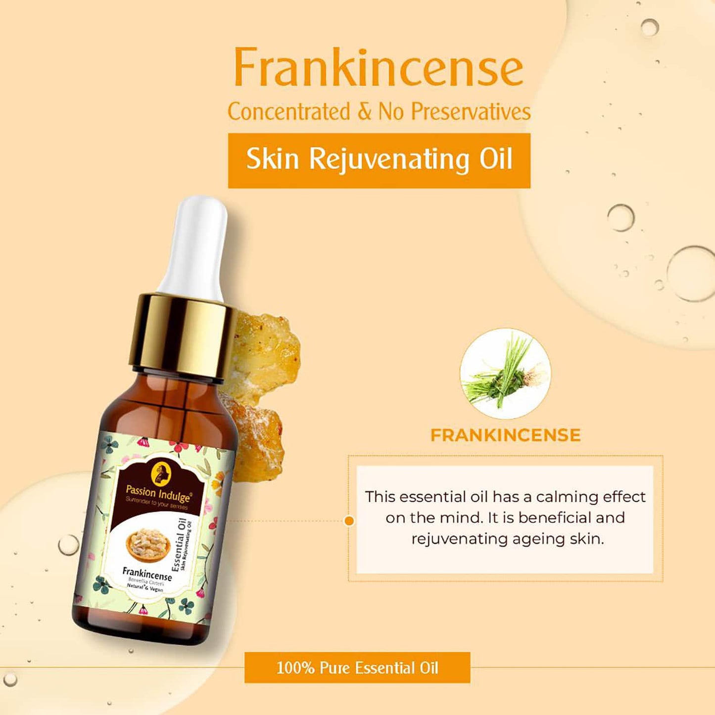 Passion Indulge Anti- Dull Skin Frankincese Essential Oil (10 ml)