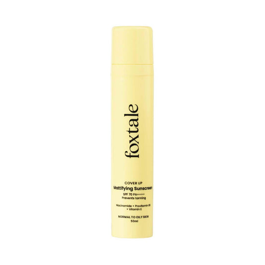 Foxtale Coverup SPF 50+ Broad Spectrum Matte Sunscreen With Niacinamide (50ml)