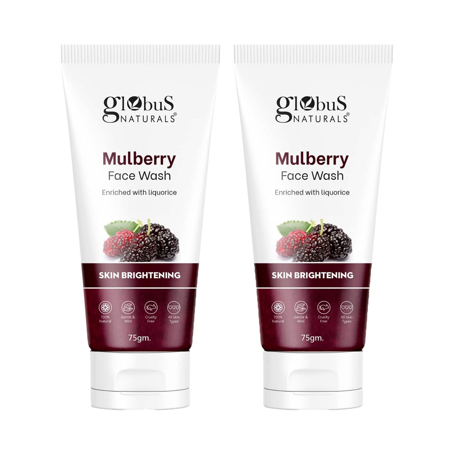 Globus Naturals Mulberry Fairness Face Wash (2 Pcs)